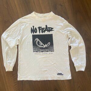No Fear x H&M Unisex Off White Long Sleeve Graphic T-Shirt - Size XS